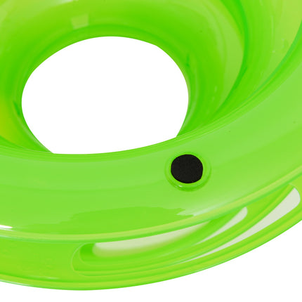 3-story cat litter box with spinning balls, green