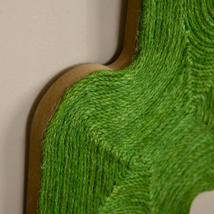 Cat Scratching Mat Set, Jute Rope, Cactus Design, 30x60 cm