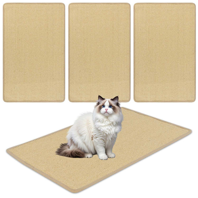 Kratzmatten für Katzen, 2er-Pack, 80x50 cm Sisal, selbstklebend