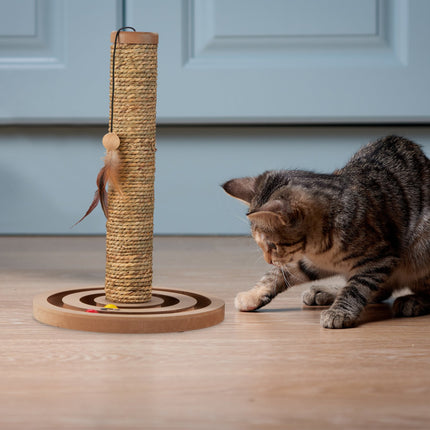Cat Scratching Post with Toy Rope and Board
