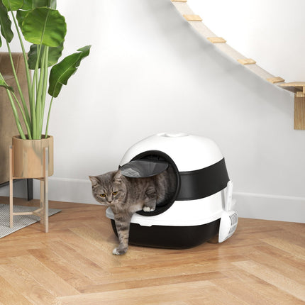 Katzentoilette mit Deodorant, Schaufel & Siebboden, groß