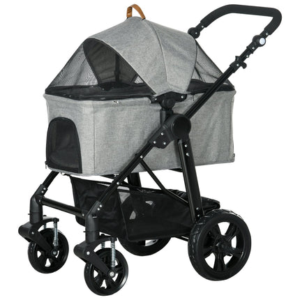 Foldable 2-in-1 cat cart, mesh window, up to 10 kg