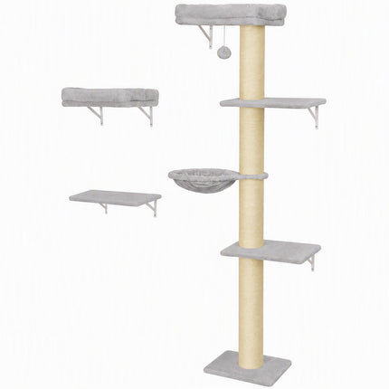 Cat Wall Climbing Set with Hammock and Platforms