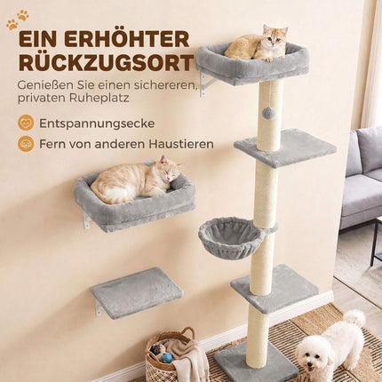 Cat Wall Climbing Set with Hammock and Platforms