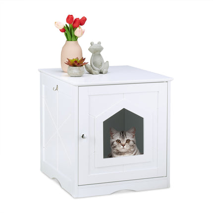 Meuble pour chat blanc