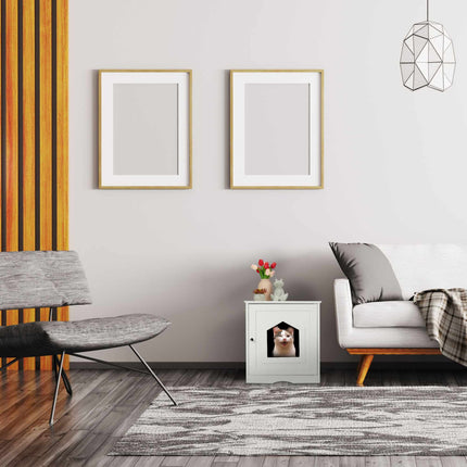Meuble pour chat blanc