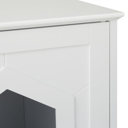 Meuble pour chat blanc