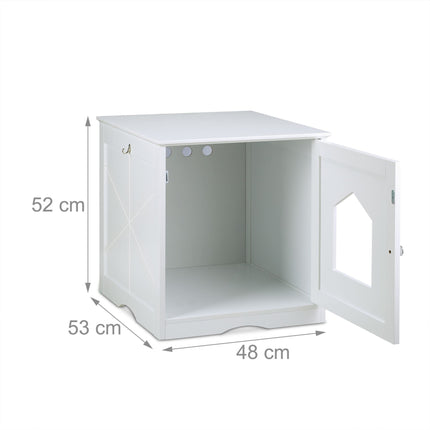 Meuble pour chat blanc