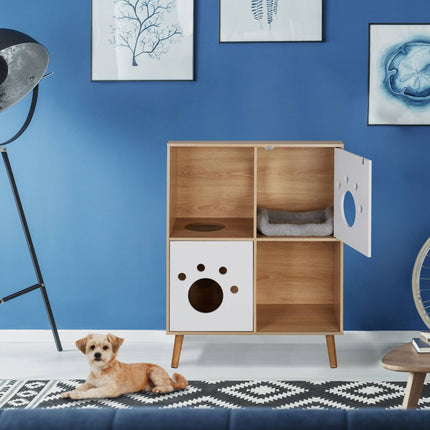 Meuble pour chat à 4 compartiments