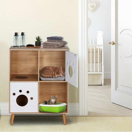 Meuble pour chat à 4 compartiments