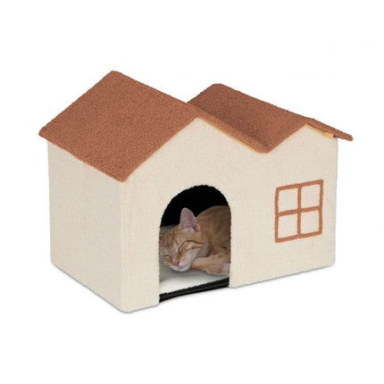 Cat cave in beige