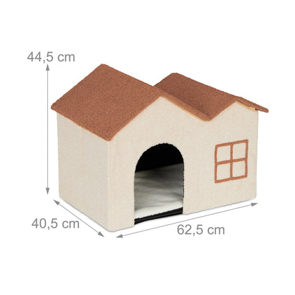 Cat cave in beige