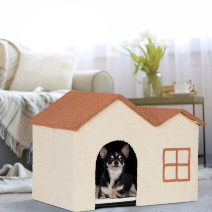 Cat cave in beige