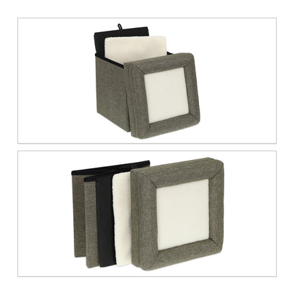 Cat hide with folding roof