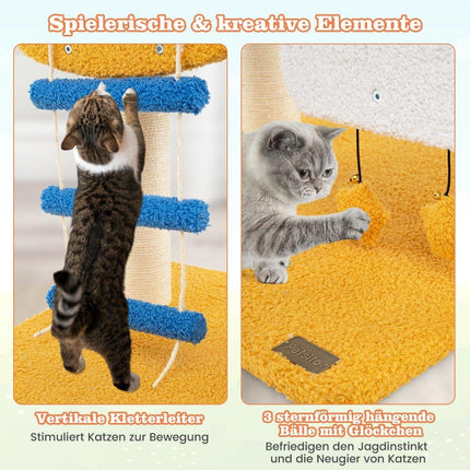 Cat scratching post with helicopter platform & scratching post & jumping platform scratching post
