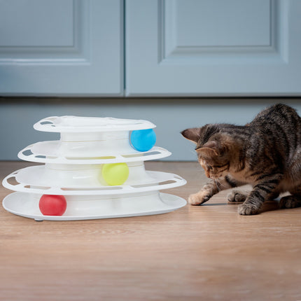 Cat toy ball track 3 levels