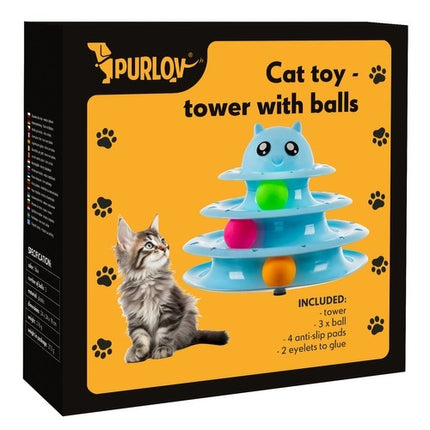 Katzenspielzeug - Turm mit Bällen Purlov 21837
