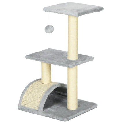 Katzenbaum mit Sisalstämmen und Plüschbällen, 72 cm