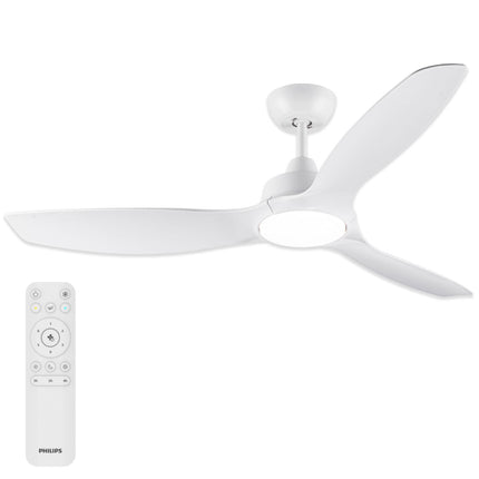 Deckenventilatorleuchte 132 cm, dimmbare LED, Fernbedienung