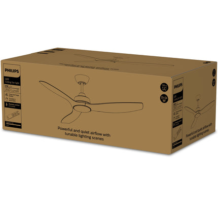 Deckenventilatorleuchte 132 cm, dimmbare LED, Fernbedienung