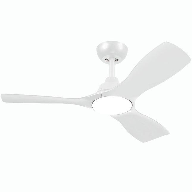 Stropní ventilátor se světlem, nastavitelná bílá LED, Ø106 cm, dálkové ovládání