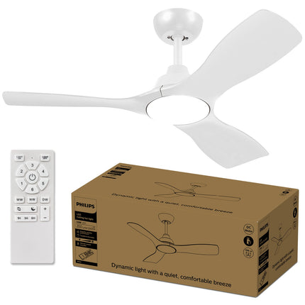Deckenventilator mit Beleuchtung, einstellbarem weißem LED, Ø106 cm, fernbedienbar
