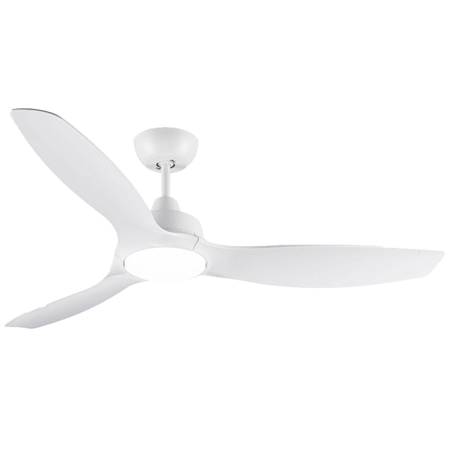 Stropní ventilátor se světlem, nastavitelná bílá LED, Ø135 cm, dálkové ovládání