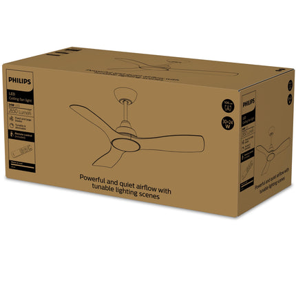 Deckenventilator mit LED-Beleuchtung 106 cm, Fernbedienung, Weiß