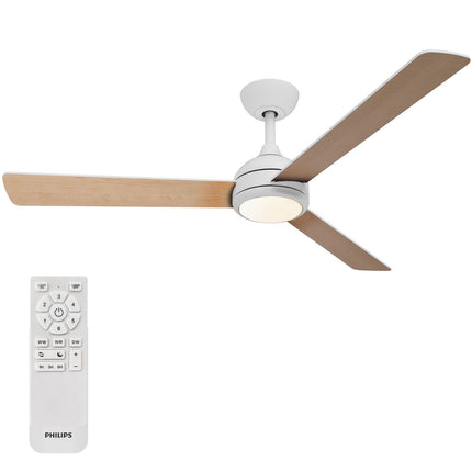 Ceiling Fan With LED Light 132cm, Remote, Tunable White