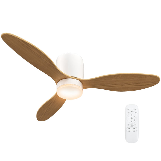 Stropní ventilátor s nastavitelným světlem a dálkovým ovládáním, 115 cm, 6 rychlostí