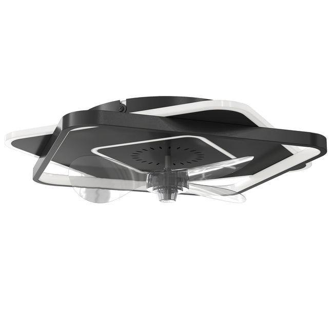 Deckenventilator mit Licht, Fernbedienung, 6 Geschwindigkeiten, 3 Farben