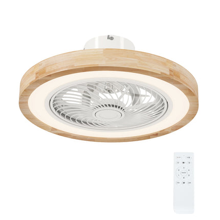 Ventilateur de plafond avec télécommande d'éclairage Plafonnier ventilateur LED dimmable avec couleur RVB, 6 vitesses Lampe 40 W avec ventilateur, minuterie réversible pour chambre naturel 50 cm |