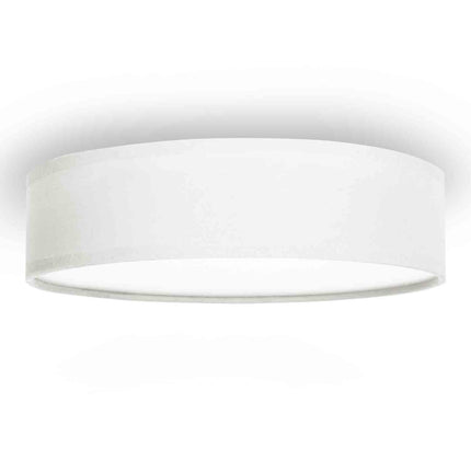 Stropní lampa textilní Ø40cm, bílá