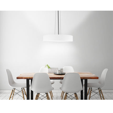 Deckenleuchte Textil Ø60cm Weiß