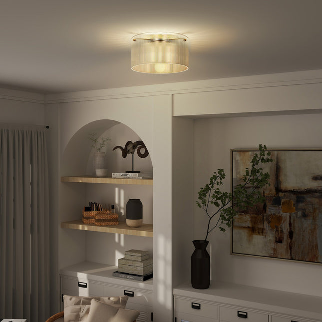 Deckenleuchte, Acrylschirm, Metall, Halogen/LED-kompatibel