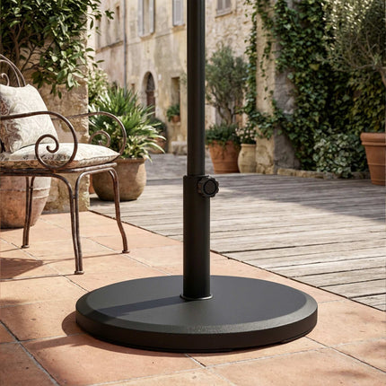 Zementsockel für Sonnenschirm, 13kg, rund, passend für 34/38/48mm Stangen