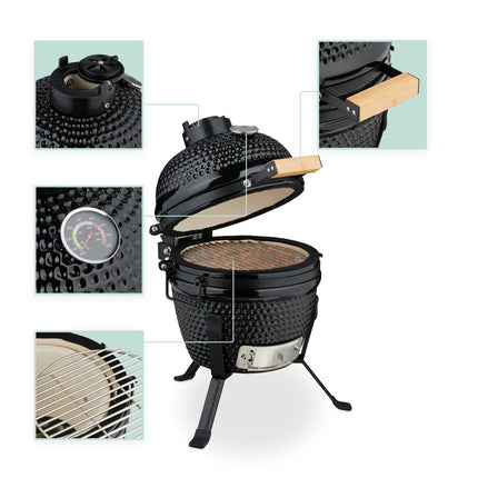 Ceramic Kamado Grill – Versatile for Grilling & Baking