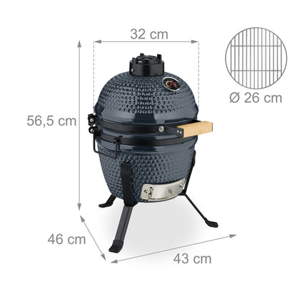 Ceramic Kamado Grill – Versatile for Grilling & Baking
