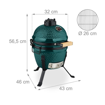 Ceramic Kamado Grill – Versatile for Grilling & Baking