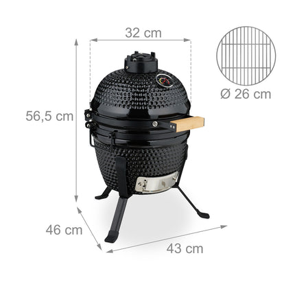 Ceramic Kamado Grill – Versatile for Grilling & Baking