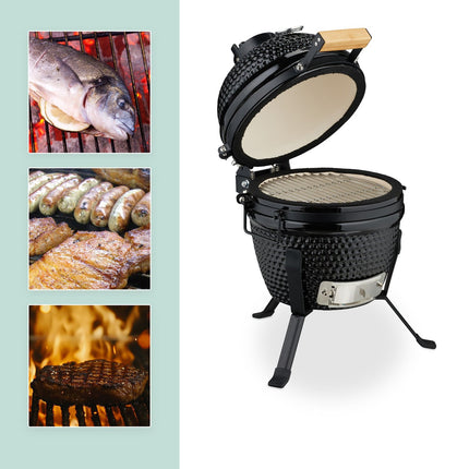 Ceramic Kamado Grill – Versatile for Grilling & Baking
