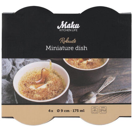 Keramik-Miniförmchen, 4er-Pack