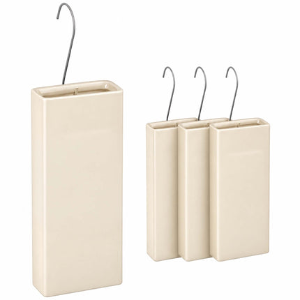 Ceramic Radiator Humidifier Set of 4 with Hooks, 400 ml, Beige