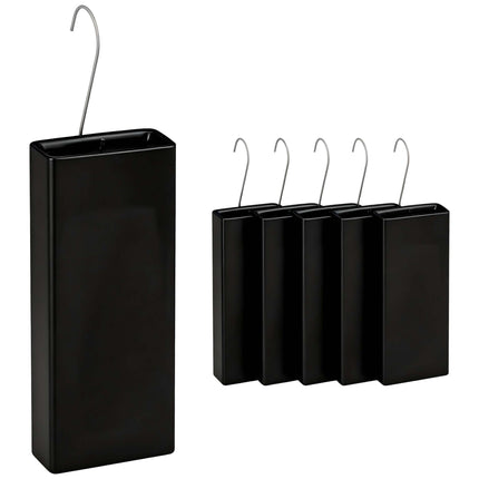 Ceramic Radiator Humidifier Set of 6 with Hooks, 400 ml, Black