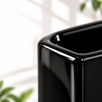 Ceramic Radiator Humidifier Set of 6 with Hooks, 400 ml, Black
