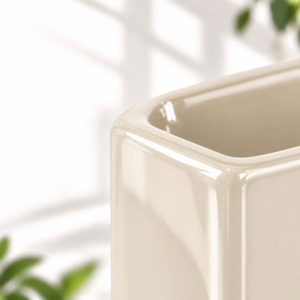 Ceramic Radiator Humidifier Set of 6 with Hooks, 400 ml, Cream