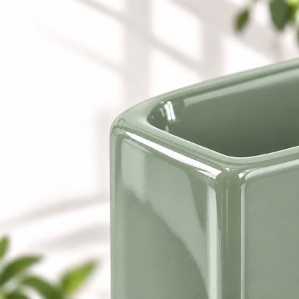 Ceramic Radiator Humidifier Set of 6 with Hooks, 400 ml, Sage Green