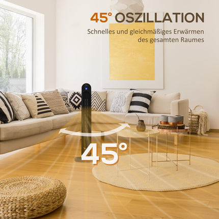 Keramik-Heizlüfter, oszillierend, 3 Modi, Timer