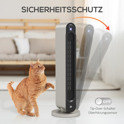 Keramik-Heizlüfter, oszillierend, 3 Modi, Timer