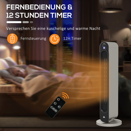 Keramik-Heizlüfter, oszillierend, 3 Modi, Timer
